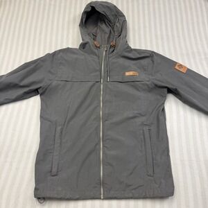 Columbia Sportswear Black Hooded Rain Jacket Windbreaker Size Medium